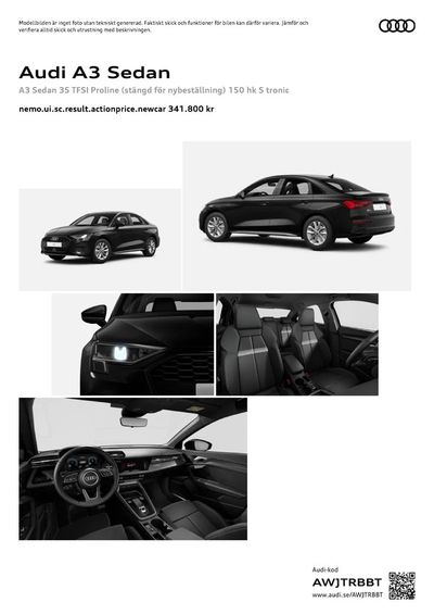 Audi-katalog i Viken (Skåne) | Audi A3 Sedan | 2024-05-03 - 2025-05-03