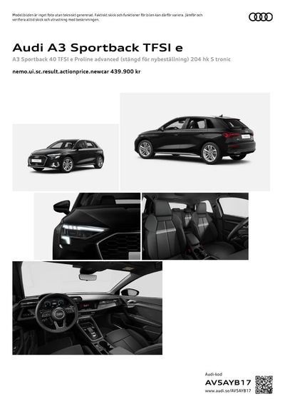 Audi-katalog i Lidköping | Audi A3 Sportback TFSI e | 2024-05-03 - 2025-05-03