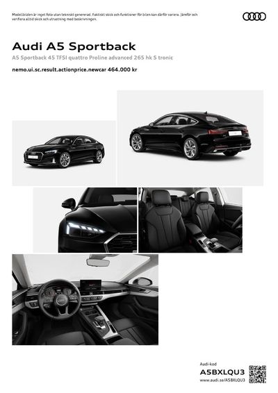 Audi-katalog i Ystad | Audi A5 Sportback | 2024-05-03 - 2025-05-03