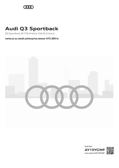 Audi-katalog i Ystad | Audi Q3 Sportback | 2024-05-03 - 2025-05-03