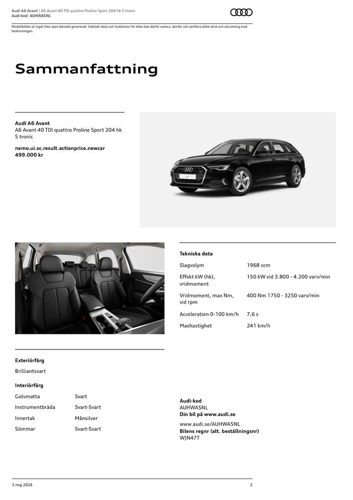 Audi-katalog i Lund (Skåne) | Audi A6 Avant | 2024-05-03 - 2025-05-03