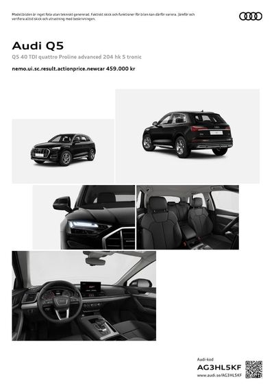 Erbjudanden av Bilar och Motor i Höllviken | Audi Q5 de Audi | 2024-05-04 - 2025-05-04