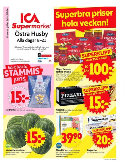 ICA Supermarket-katalog i Östra Husby | ICA Supermarket Erbjudanden | 2024-05-06 - 2024-05-12