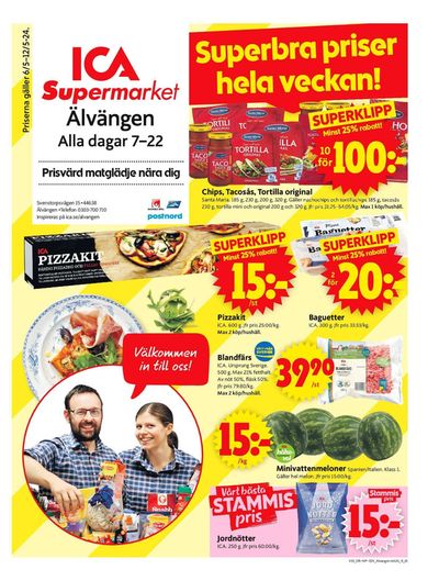 ICA Supermarket-katalog i Alafors | ICA Supermarket Erbjudanden | 2024-05-06 - 2024-05-12