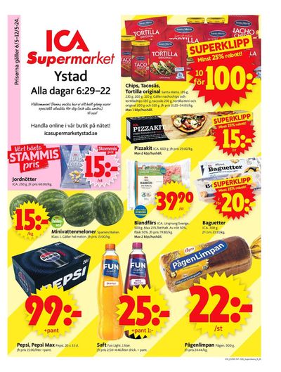 ICA Supermarket-katalog i Köpingebro | ICA Supermarket Erbjudanden | 2024-05-06 - 2024-05-12