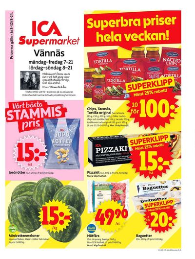ICA Supermarket-katalog i Tavelsjö | ICA Supermarket Erbjudanden | 2024-05-06 - 2024-05-12