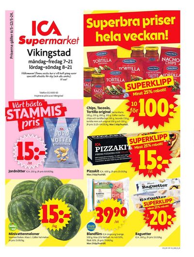 ICA Supermarket-katalog i Mantorp | ICA Supermarket Erbjudanden | 2024-05-06 - 2024-05-12