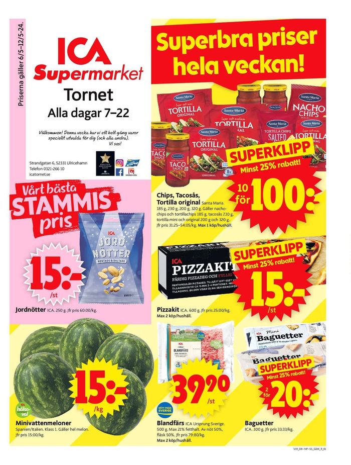 ICA Supermarket-katalog i Ulricehamn | ICA Supermarket Erbjudanden | 2024-05-06 - 2024-05-12