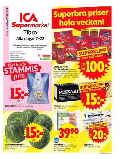 ICA Supermarket-katalog i Värsås | ICA Supermarket Erbjudanden | 2024-05-06 - 2024-05-12