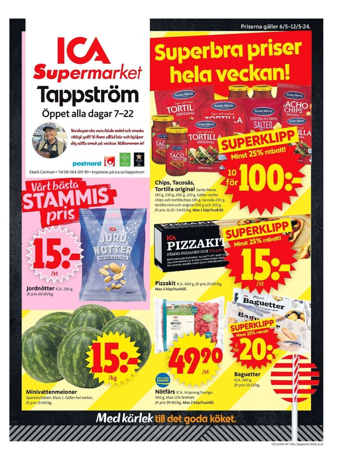ICA Supermarket-katalog i Ekerö | ICA Supermarket Erbjudanden | 2024-05-06 - 2024-05-12