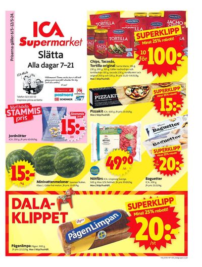ICA Supermarket-katalog i Bjursås | ICA Supermarket Erbjudanden | 2024-05-06 - 2024-05-12