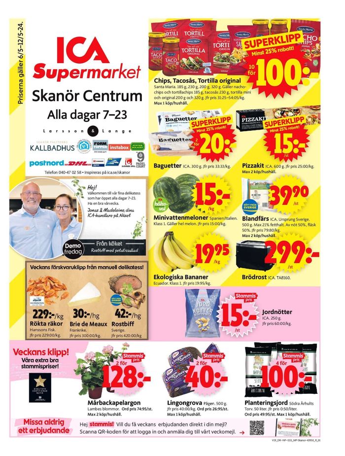 ICA Supermarket-katalog i Skanör med Falsterbo | ICA Supermarket Erbjudanden | 2024-05-06 - 2024-05-12