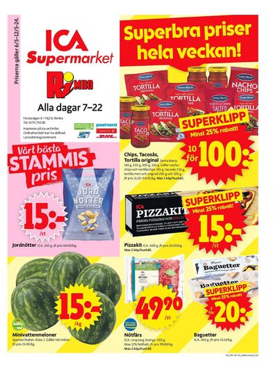 ICA Supermarket-katalog i Edsbro | ICA Supermarket Erbjudanden | 2024-05-06 - 2024-05-12