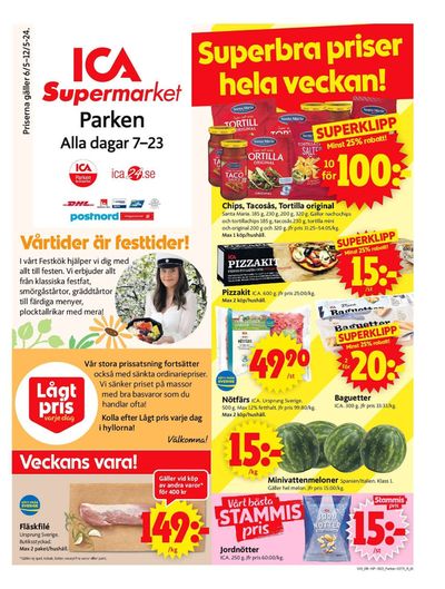 ICA Supermarket-katalog i Ekeby (Örebro) | ICA Supermarket Erbjudanden | 2024-05-06 - 2024-05-12