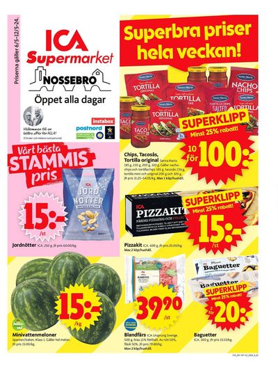 Erbjudanden av Matbutiker i Vara | ICA Supermarket Erbjudanden de ICA Supermarket | 2024-05-06 - 2024-05-12