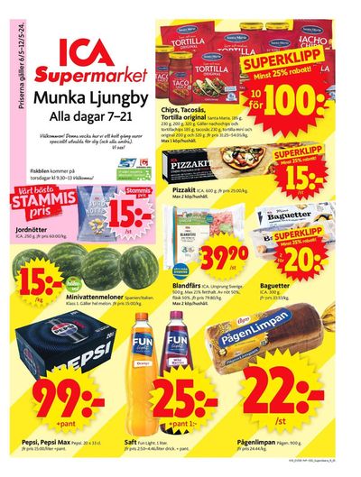 ICA Supermarket-katalog i Östra Ljungby | ICA Supermarket Erbjudanden | 2024-05-06 - 2024-05-12