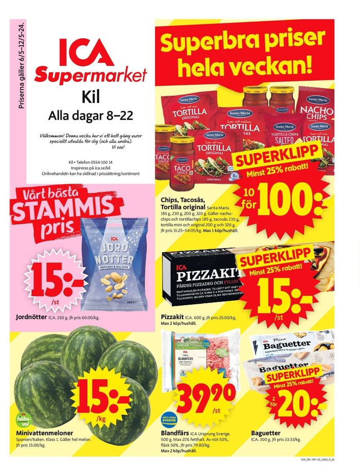 ICA Supermarket-katalog i Kil (Värmland) | ICA Supermarket Erbjudanden | 2024-05-06 - 2024-05-12