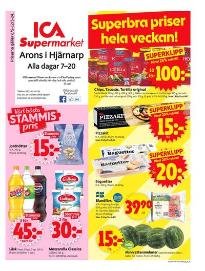 ICA Supermarket-katalog i Förslöv | ICA Supermarket Erbjudanden | 2024-05-06 - 2024-05-12