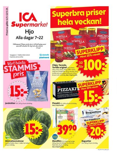 Erbjudanden av Matbutiker i Ödeshög | ICA Supermarket Erbjudanden de ICA Supermarket | 2024-05-06 - 2024-05-12