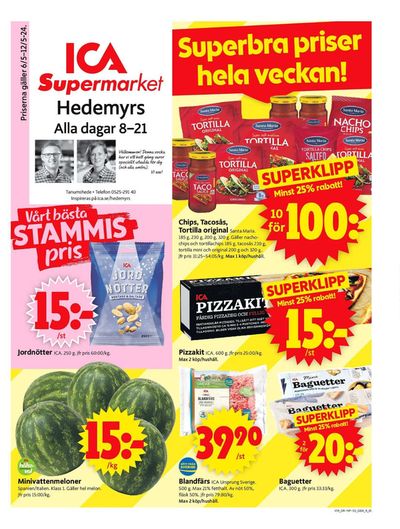 ICA Supermarket-katalog i Säm och Tanums station | ICA Supermarket Erbjudanden | 2024-05-06 - 2024-05-12