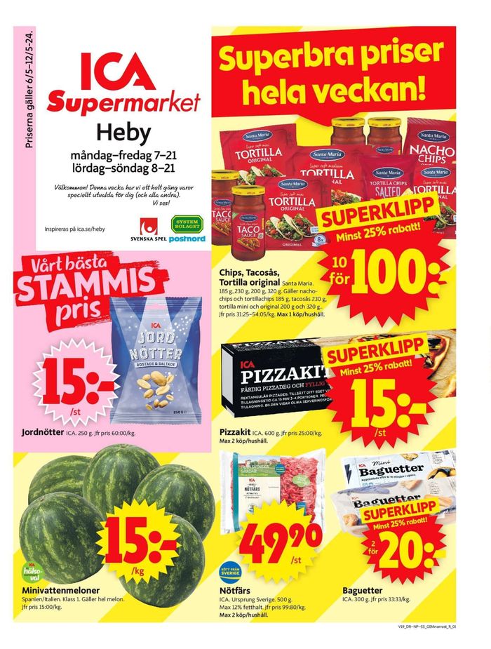 ICA Supermarket-katalog i Heby | ICA Supermarket Erbjudanden | 2024-05-06 - 2024-05-12