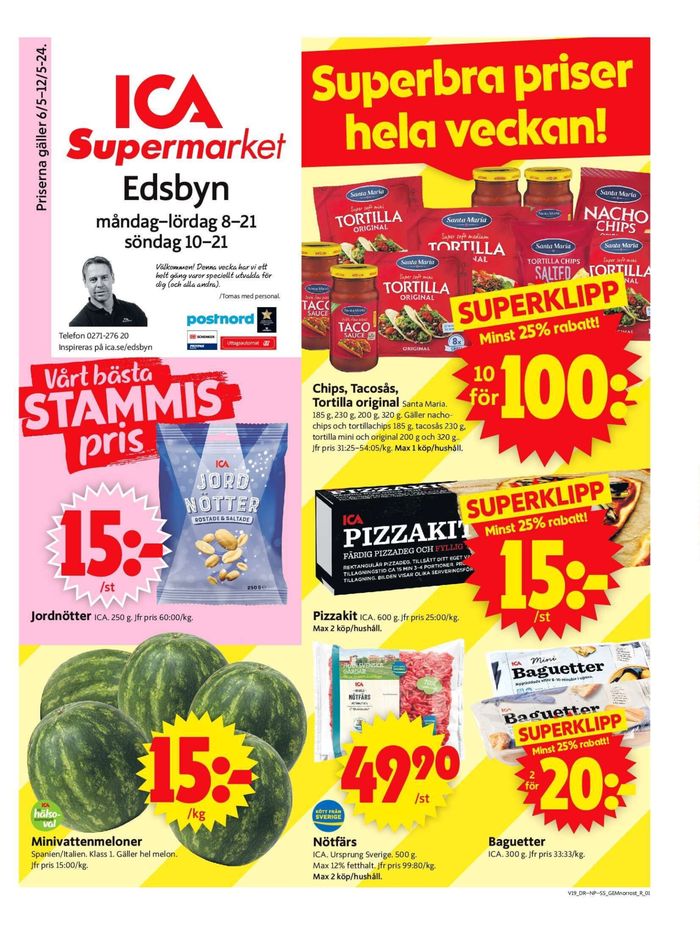 ICA Supermarket-katalog i Edsbyn | ICA Supermarket Erbjudanden | 2024-05-06 - 2024-05-12