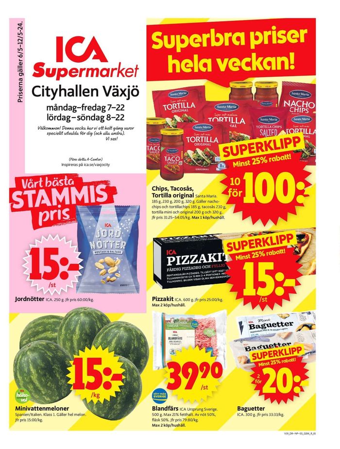 ICA Supermarket-katalog i Växjö | ICA Supermarket Erbjudanden | 2024-05-06 - 2024-05-12