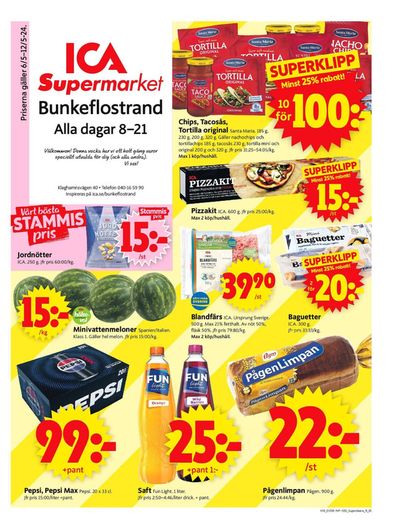 ICA Supermarket-katalog i Bunkeflostrand | ICA Supermarket Erbjudanden | 2024-05-06 - 2024-05-12