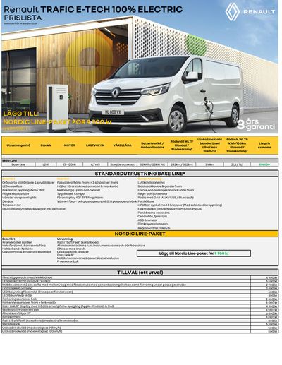 Erbjudanden av Bilar och Motor i Veberöd | Renault Trafic E-Tech 100% electric de Renault | 2024-05-06 - 2025-05-06