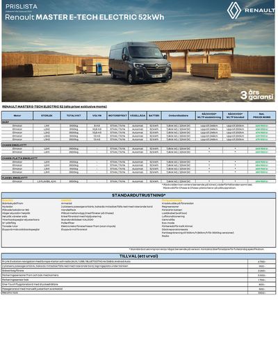 Renault-katalog i Linköping | Renault Master E-Tech 100% electric | 2024-05-06 - 2025-05-06