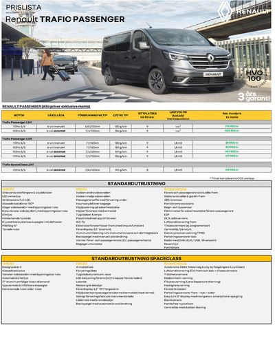 Renault-katalog i Stockholm | Renault Trafic Passenger | 2024-05-06 - 2025-05-06