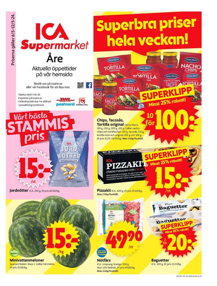 ICA Supermarket-katalog i Åre | ICA Supermarket Erbjudanden | 2024-05-06 - 2024-05-12
