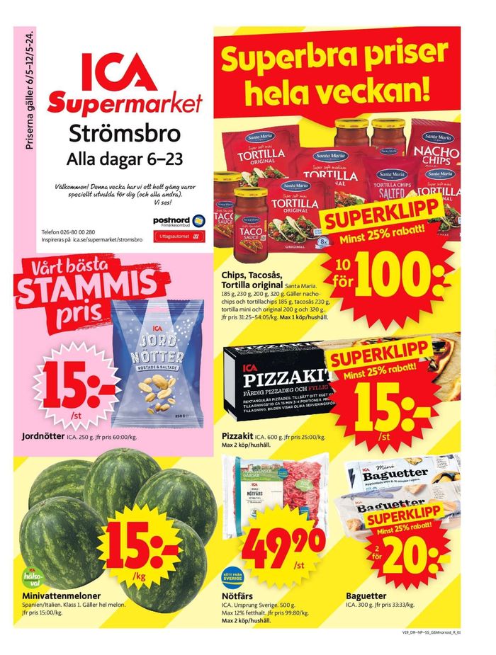 ICA Supermarket-katalog i Gävle | ICA Supermarket Erbjudanden | 2024-05-06 - 2024-05-12