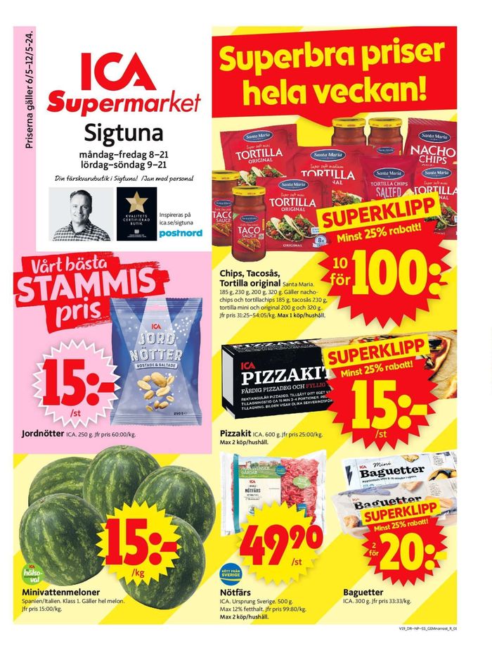 ICA Supermarket-katalog i Sigtuna | ICA Supermarket Erbjudanden | 2024-05-06 - 2024-05-12