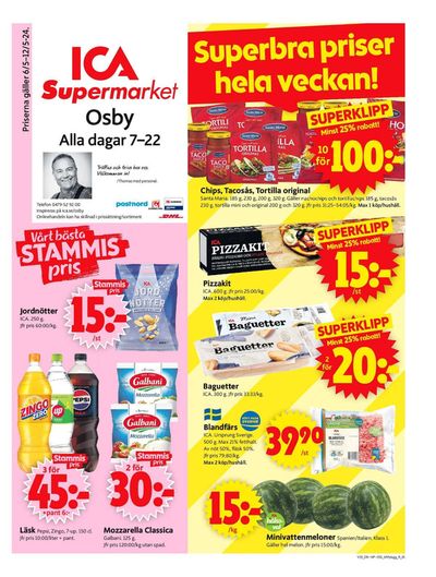 ICA Supermarket-katalog i Strömsnäsbruk | ICA Supermarket Erbjudanden | 2024-05-06 - 2024-05-12