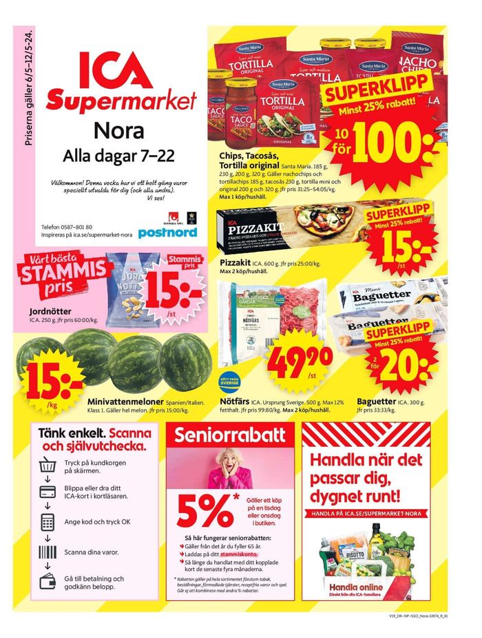 ICA Supermarket-katalog i Nora | ICA Supermarket Erbjudanden | 2024-05-06 - 2024-05-12