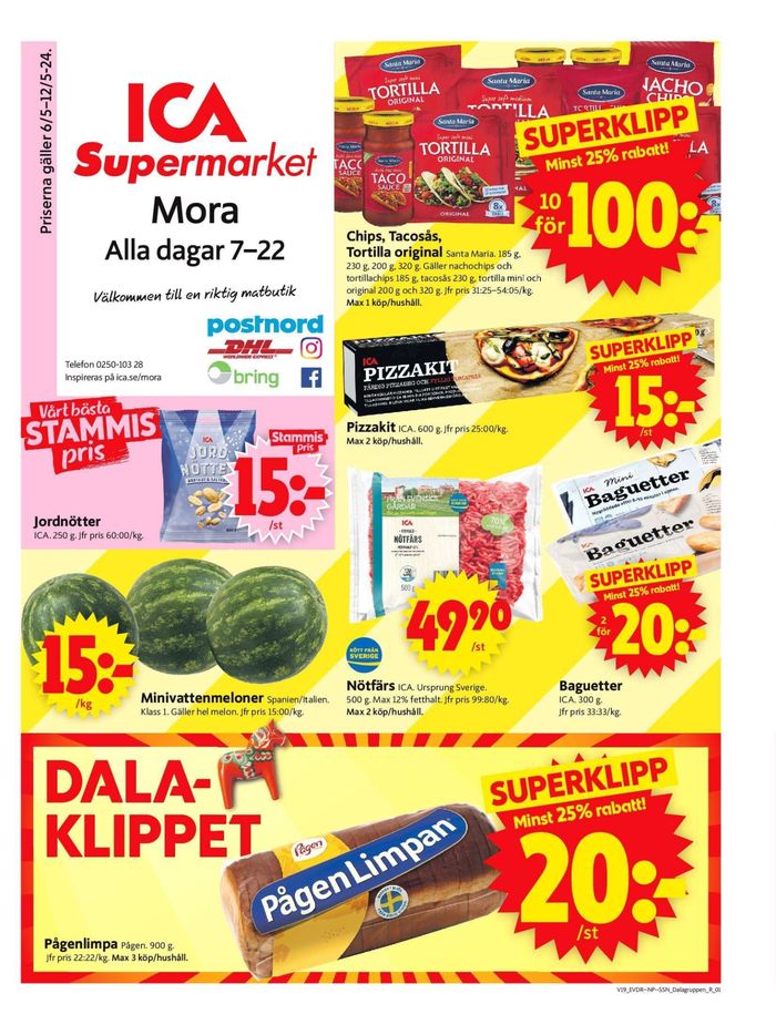 ICA Supermarket-katalog i Mora (Dalarna) | ICA Supermarket Erbjudanden | 2024-05-06 - 2024-05-12