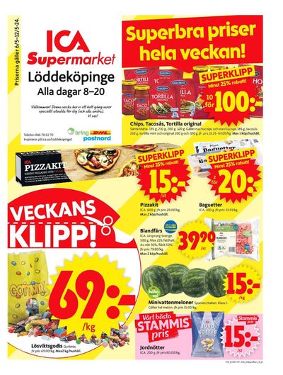 ICA Supermarket-katalog i Hofterup | ICA Supermarket Erbjudanden | 2024-05-06 - 2024-05-12