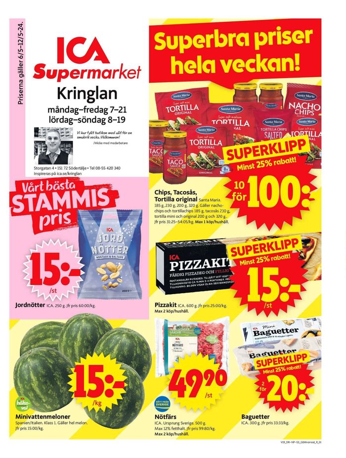 ICA Supermarket-katalog i Södertälje | ICA Supermarket Erbjudanden | 2024-05-06 - 2024-05-12