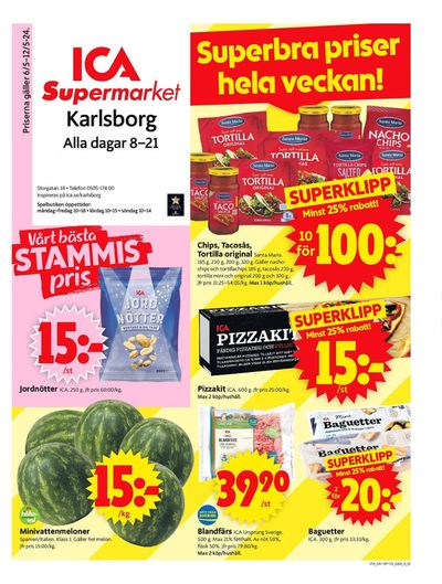 ICA Supermarket-katalog i Granvik | ICA Supermarket Erbjudanden | 2024-05-06 - 2024-05-12
