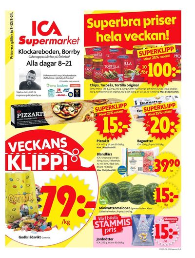 ICA Supermarket-katalog i Glemmingebro | ICA Supermarket Erbjudanden | 2024-05-06 - 2024-05-12