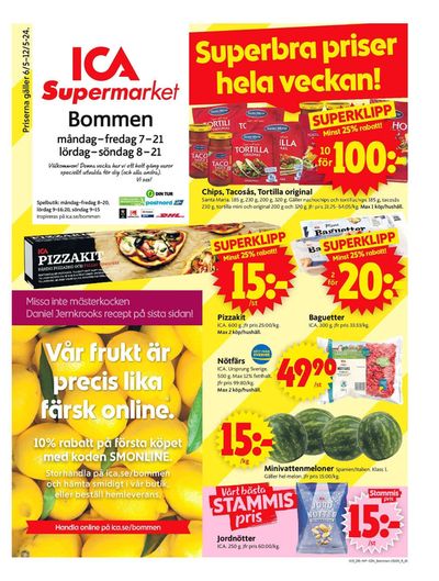 ICA Supermarket-katalog i Njurundabommen | ICA Supermarket Erbjudanden | 2024-05-06 - 2024-05-12