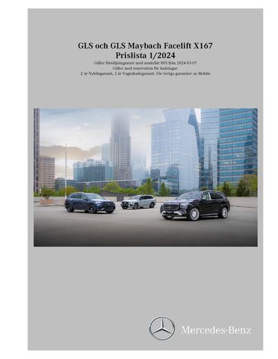 Erbjudanden av Bilar och Motor i Tvååker | Mercedes-Benz Offroader X167-fl de Mercedes-Benz | 2024-05-08 - 2025-05-08