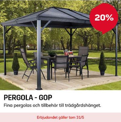 Byggmax-katalog i Helsingborg | Hasta 20% pergola - gop ! | 2024-05-08 - 2024-05-31
