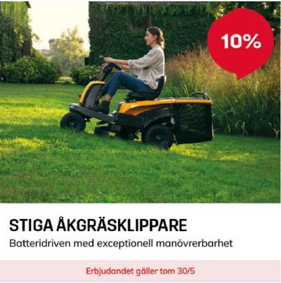 Erbjudanden av Bygg och Trädgård i Rättvik | Hasta 10% stiga akgraskippare ! de Byggmax | 2024-05-08 - 2024-05-30