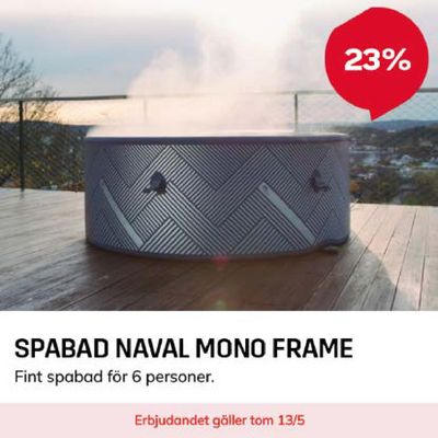 Byggmax-katalog i Luleå | Hasta 23% spabad naval mono frame ! | 2024-05-08 - 2024-05-13