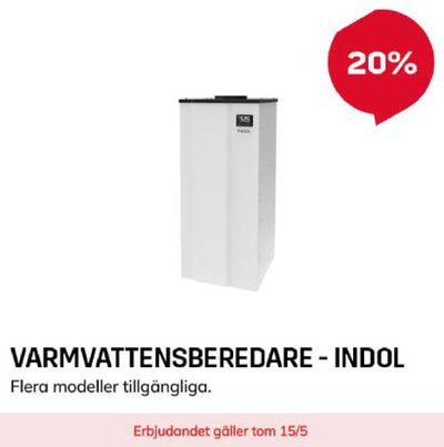 Byggmax-katalog i Luleå | Hasta 20% varmvattensberedare - indol ! | 2024-05-08 - 2024-05-15