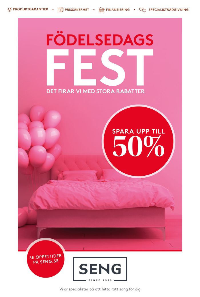 Seng-katalog i Kristianstad | Seng 50 % off! | 2024-05-09 - 2024-05-19