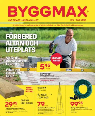 Erbjudanden av Bygg och Trädgård i Vartofta | Byggmax katalog ! de Byggmax | 2024-05-09 - 2024-05-19