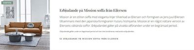 Vålamagasinet-katalog i Uppsala | Erbjudande på Mission soffa från Eilersen ! | 2024-05-09 - 2024-05-16